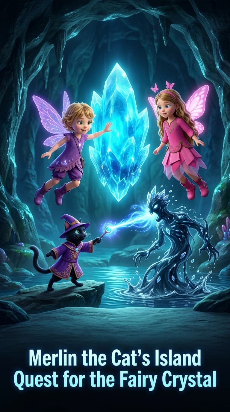 Merlin the Cat's Island Quest for the Fairy Crystal