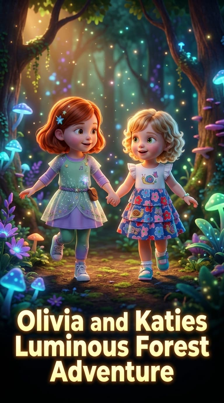 Olivia and Katies Luminous Forest Adventure